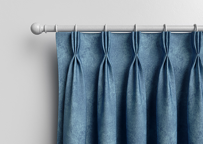 Florence Faux Suede, Prussian Blue - Made to Measure Curtains - Image 11